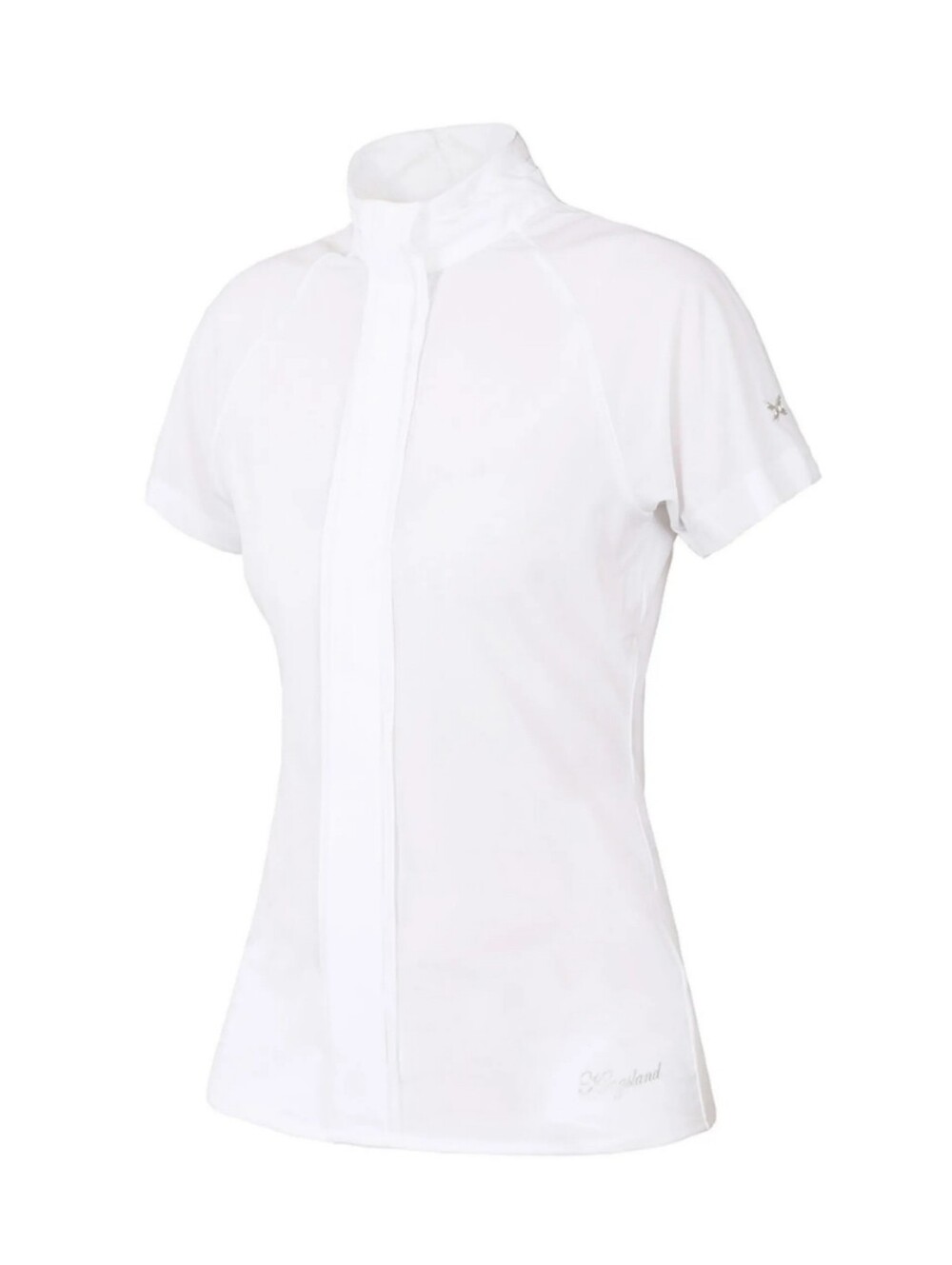 NWT Kingsland Nipigeon Ladies Show Shirt Short Sleeve Top Size Small White